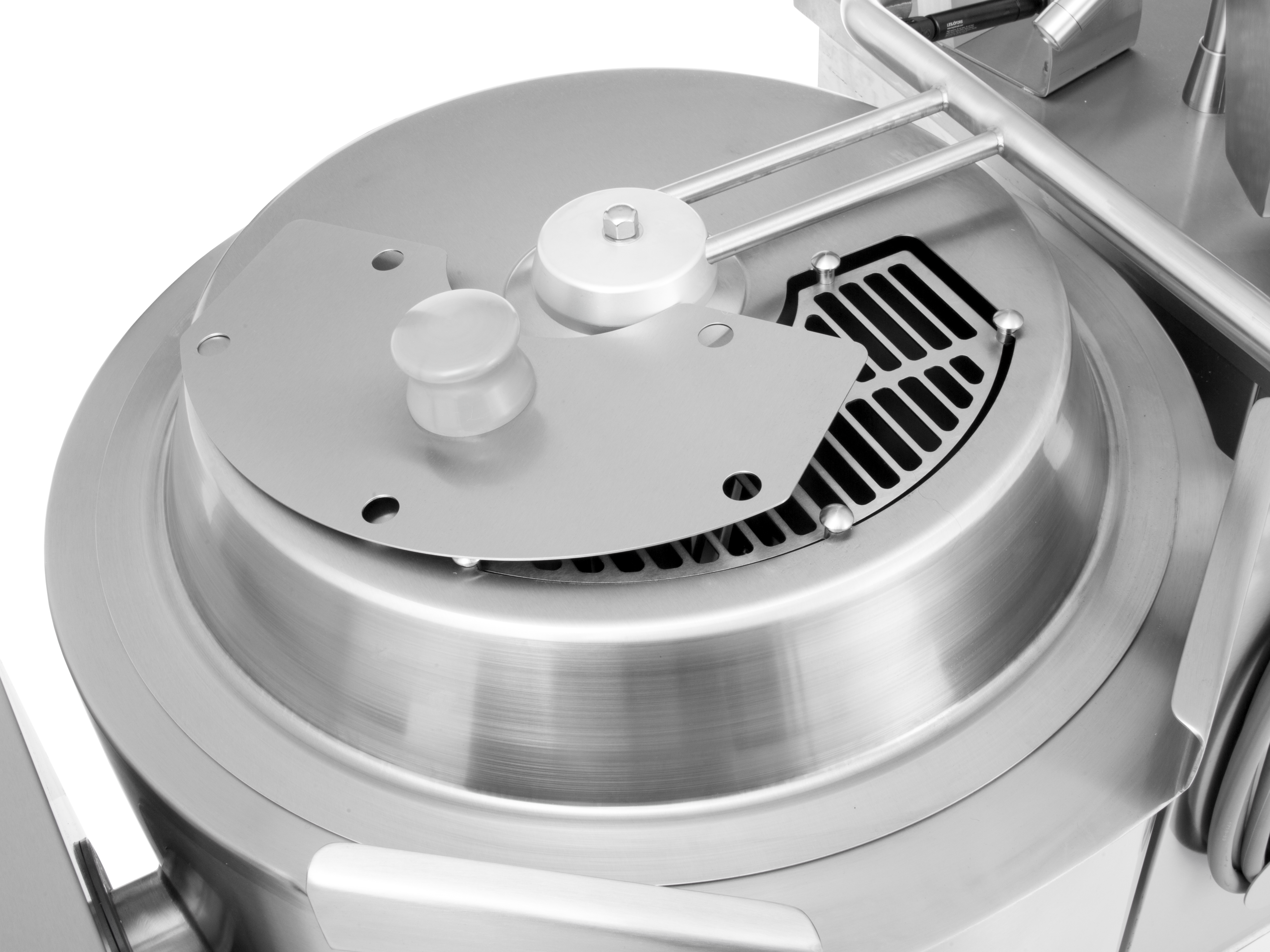 Hinged lid in stainless steel