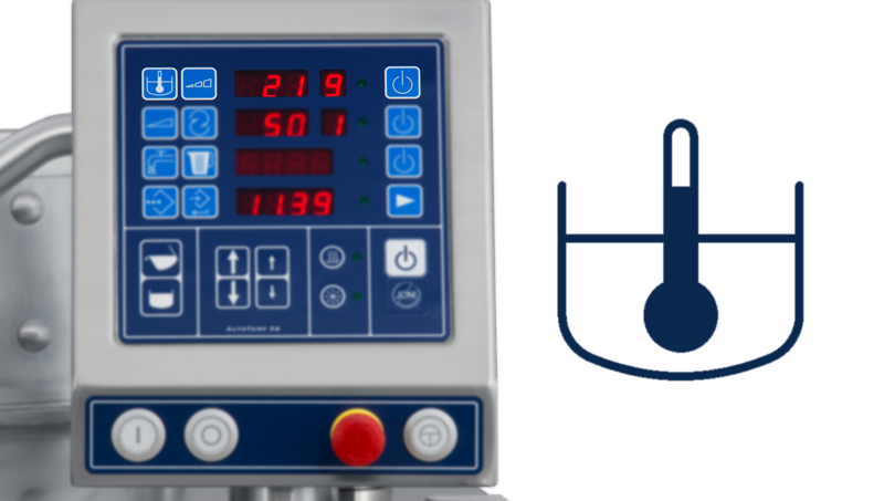 Temperaturstyring via madtemperaturen og varmetrin