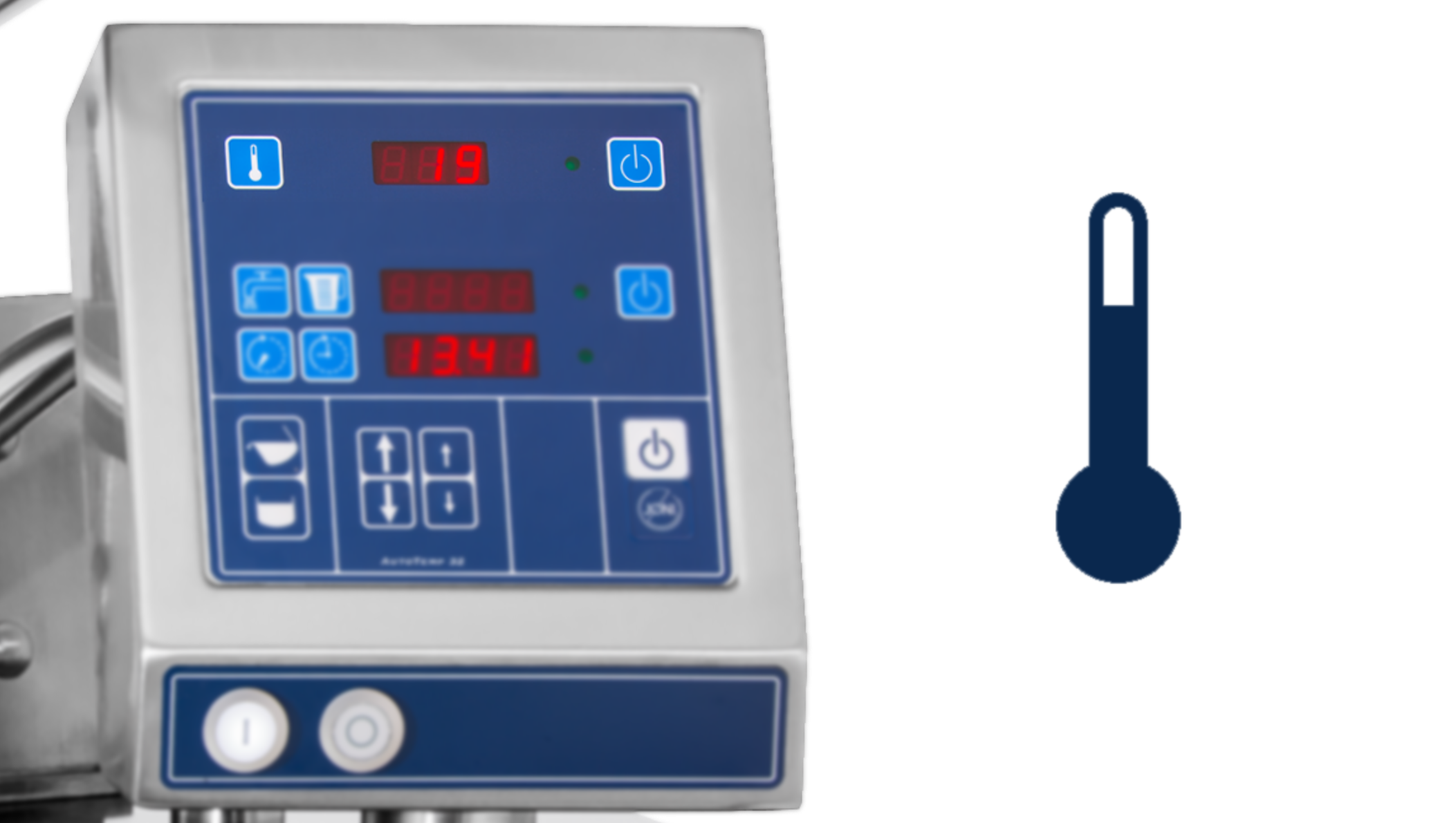 Control of the jacket temperature