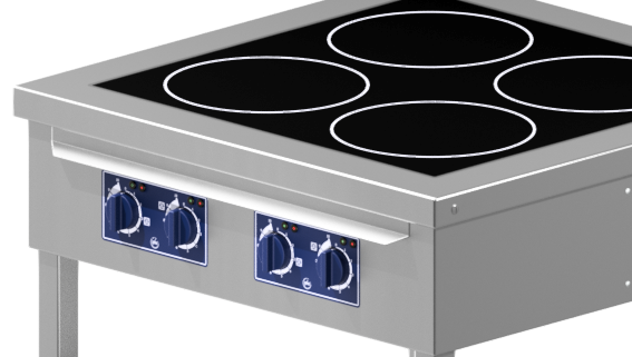 Ø27 cm, 5 kW runde induktionszoner