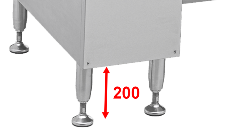 200 mm frihøjde